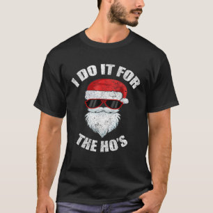 T-shirt Amusant Adulte Naughty Christmas Dirty Pajama Ho P