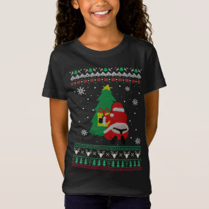 T-Shirt Amusant Adulte Père Noël baleines Tail Thongs Laid