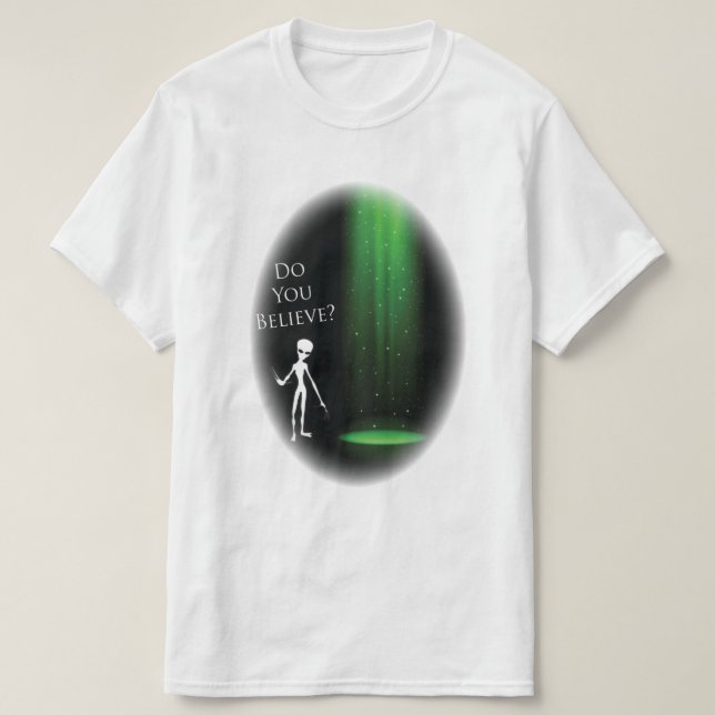 T-shirt Amusant Alien 🎅 🛸 UFO fête d'Halloween (Design devant)