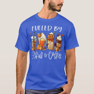 T-shirt Amusant Alimenté Par Café Jésus Louvain À Caféine