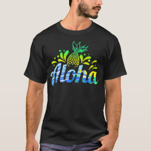 T-shirt Amusant Aloha Pineapple Hawaiian Summer Holiday Ca