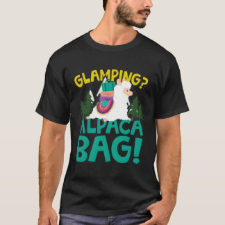T-shirt Amusant Alpaca Glamping