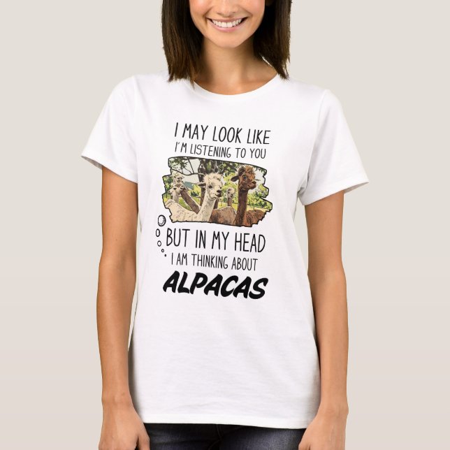 T-shirt Amusant Alpaca Lover (Devant)