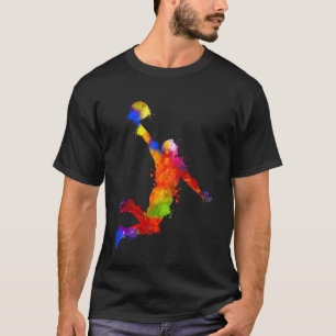 T-shirt Amusant Amateur de Basket-Ball Équipe de Sport Tie