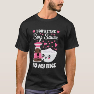 T-shirt Amusant amateur de riz supplémentaire avec sauce s