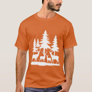 T-shirt Amusant ami mince Pineree d'été randonnée Camping