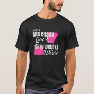 T-shirt Amusant Arkansas Juste Une Fille De L'Arkansas Dan