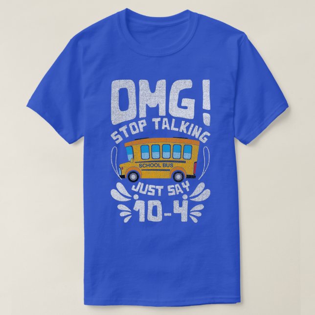 T-shirt Amusant arrêt de parler à l'école de conduite de b (Design devant)
