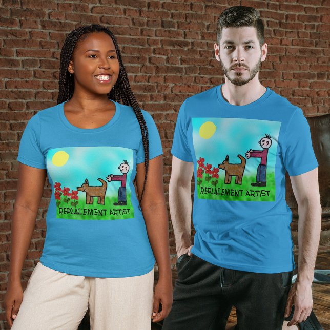 T-shirt Amusant Artiste de remplacement pour enfants Unise (Funny Childlike Replacement Artist Unisex T-Shirt)
