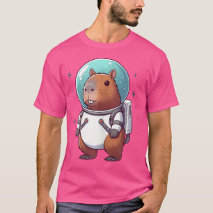 T-shirt Amusant astronaute Capybara Espace d'astronomie gr