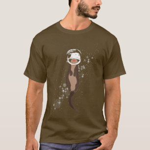 T-shirt Amusant astronaute Otter