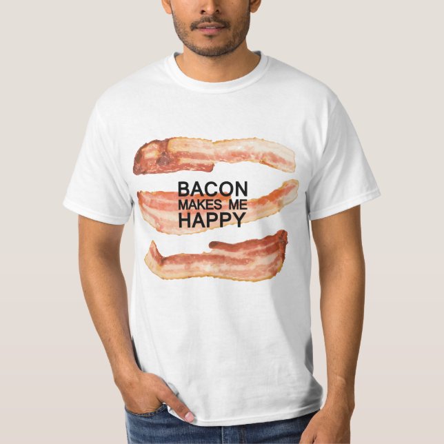 T-shirt Amusant Bacon (Devant)