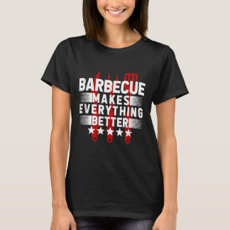 T-shirt Amusant Barbecue Grill Grill Plaisanterie Fumer Me