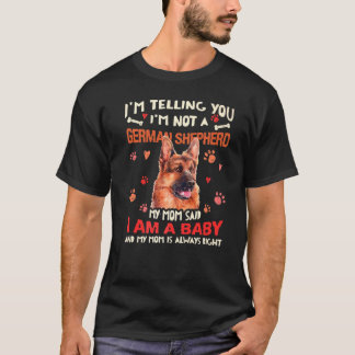 T-shirt Amusant berger allemand bébé Tee chien maman chien