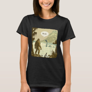 T-shirt Amusant Bigfoot Sasquatch Loch Ness Monster Introd