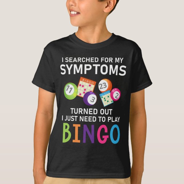 T-shirt Amusant Bingo Bingo Bingo Gamer (Devant)