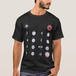T-Shirt amusant - Bouton d'ascenseur Tee
