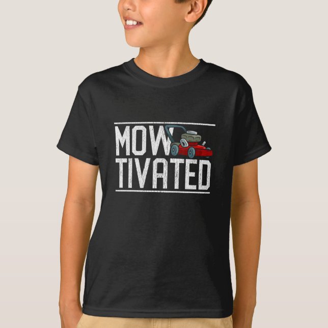 T-shirt Amusant broyeur de pelouse de gazon-mouture-broyeu (Devant)