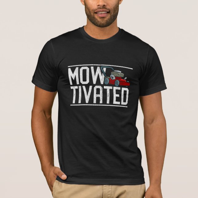 T-shirt Amusant broyeur de pelouse de gazon-mouture-broyeu (Devant)