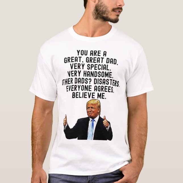T-shirt Amusant cadeau de Fête des pères Donald Trump (Devant)