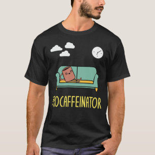 T-shirt Amusant café-caféionnière Plaisanteries sur les