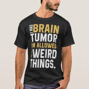 T-shirt Amusant Cerveau Tumeur Sensibilisation Aneurysme J