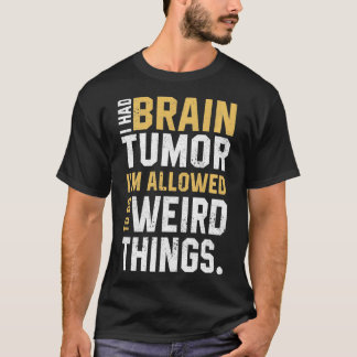 T-shirt Amusant Cerveau Tumeur Sensibilisation Aneurysme J