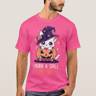 T-shirt Amusant chat pun sorcier sort Graphique Hommes Enf