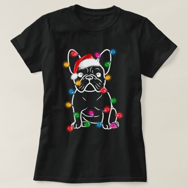 T-shirt Amusant Chien Chien à Chien à Chien Lumières de No (Design devant)