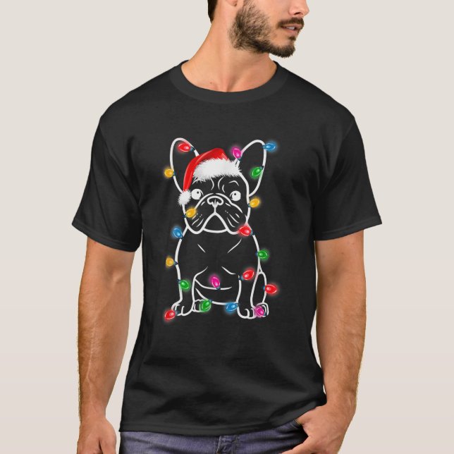 T-shirt Amusant Chien Chien à Chien à Chien Lumières de No (Devant)