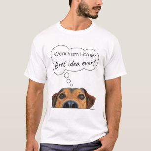 T-shirt Amusant Chien Chien Chien Chien : Travail à domici