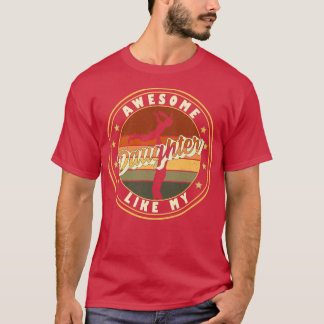 T-shirt Amusant Comme Ma Fille Fête des pères Drôle