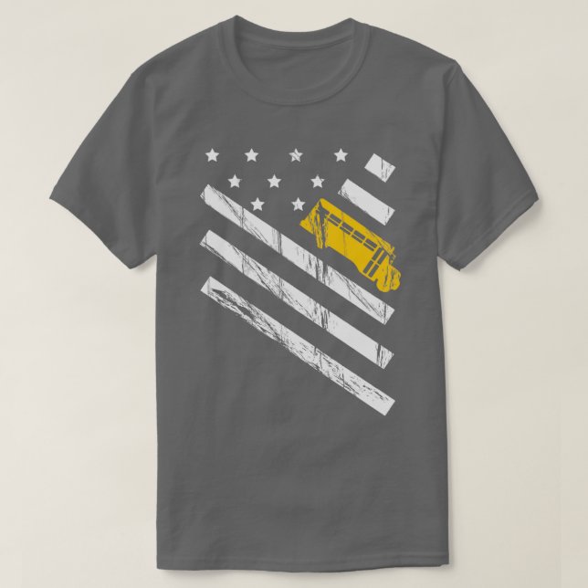 T-shirt Amusant Conception de chauffeur de bus scolaire (Design devant)