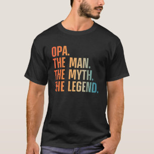 T-shirt Amusant Conception Opa Pour Grand-Père Grand-Père