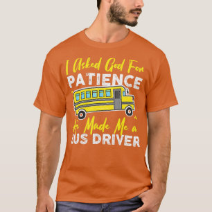 T-shirt Amusant conducteur de bus scolaire Conception chré