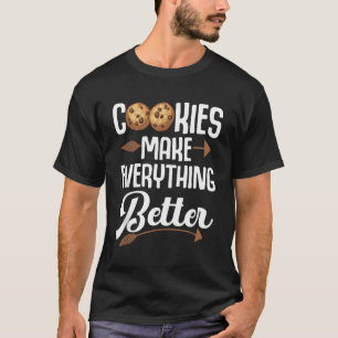 T-shirt Amusant Cookie Art Pour Enfants Hommes Pâtisserie
