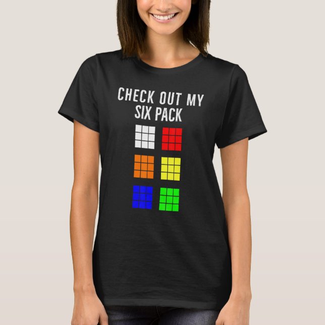 T-shirt Amusant Cuber Speed Cuber Découvrir Mon Mat Six Pa (Devant)