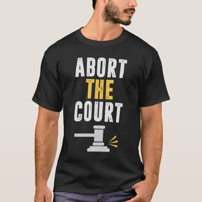 T-shirt Amusant d'abandonner le tribunal (Devant)