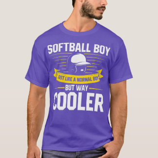 T-shirt Amusant de softball Lover Boys Hommes Enfants Joue