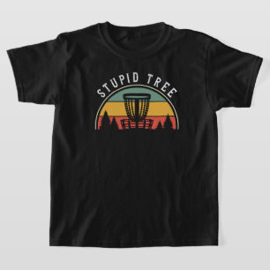 T-shirt Amusant Disc Golf Lover Stupid Tree
