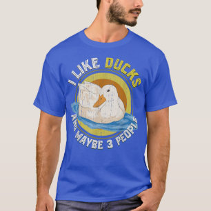 T-shirt Amusant d'oiseaux de ferme Duck Amoureux d'animaux