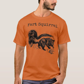 T-shirt Amusant Écureuil du panier Skunk Mauvais nom anima