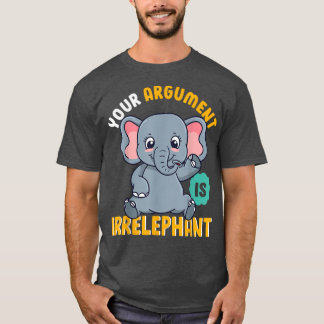T-shirt Amusant Eléphant Pun, Eléphant Jouer Sur Les Mots,