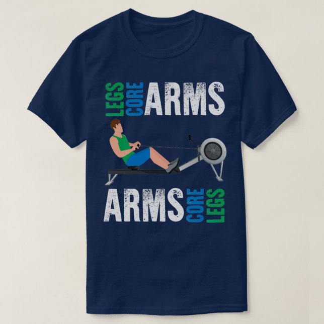 T-shirt Amusant entraînement de fitness de remorquage Bras (Design devant)