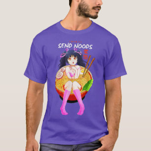 T-shirt Amusant Envoyer Noods mignonne Ramen Noodle Bowl A