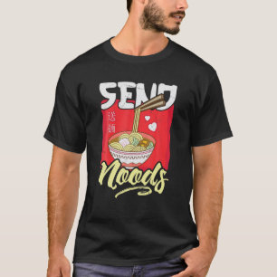 T-shirt Amusant Envoyer Noods Ramen Tee Noodles Japonais P