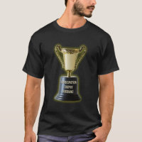 Amusant époux du trophée de participation