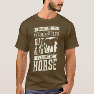 T-shirt Amusant équitation équitation cadeau équestre