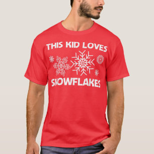 T-shirt Amusant Flocon de neige Art Enfants Enfants Joueur