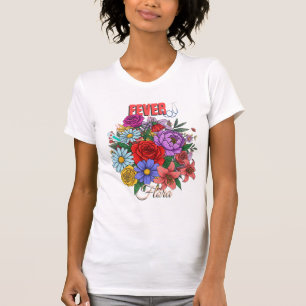 T-shirt Amusant "Flore de fièvre" Médicale design graphiqu